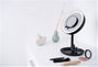 Beurer Miroir Cosmétique BS45LE Noir avec Lumière LED et Grossissement 5x